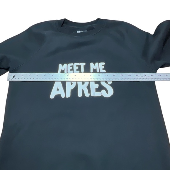 BRUNETTE THE LABEL Cotton Blend Long Sleeve Sweatshirt Graphic Print US Sz S/M - Picture 6 of 9